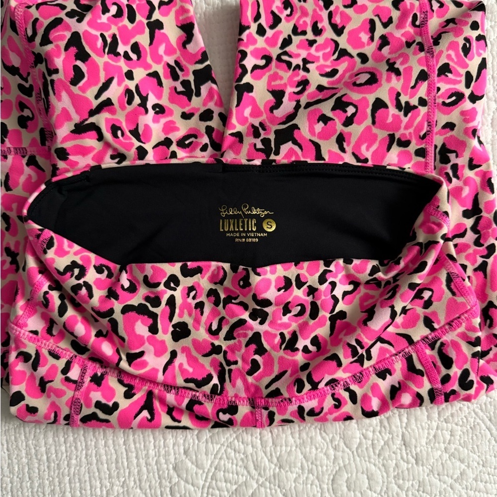 Lilly Pulitzer Weekender Leggings Pink Topaz - Picture 2 of 4